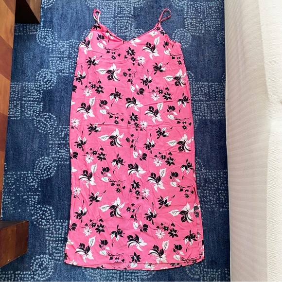 🌸 MARKS & SPENCER BOHO PINK MULTI SLIT MAXI DRESS! - Picture 6 of 13